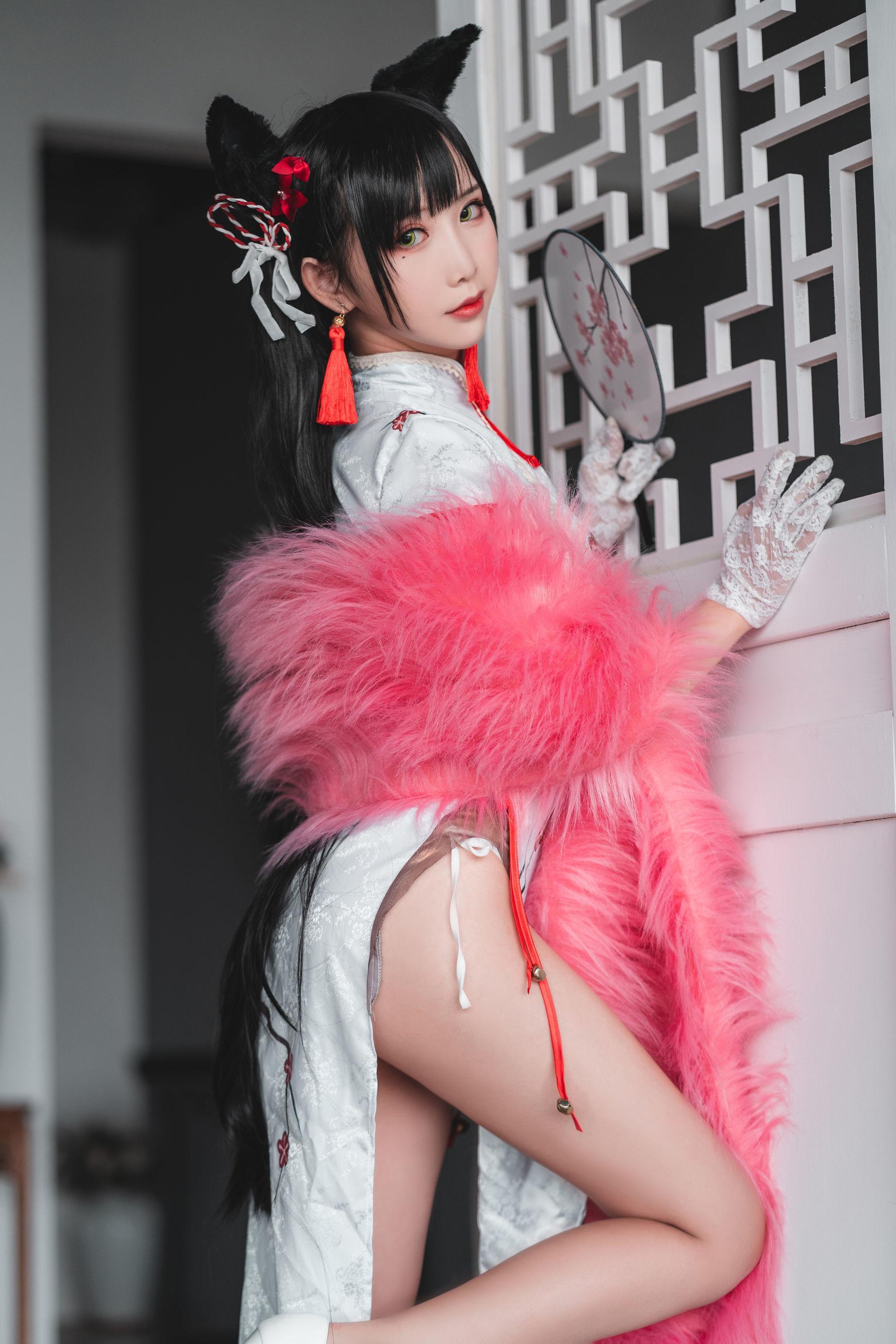 [网红COSER] Coser面饼仙儿 – 旗袍爱宕 写真集(15)