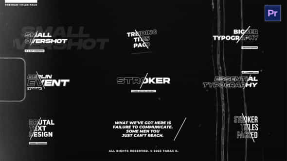 Stroke Titles \ - VideoHive 43756242