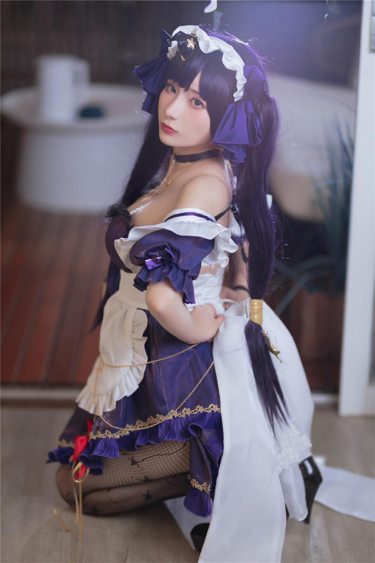 Cosplay 是三不是世 原神莫娜女仆(9)