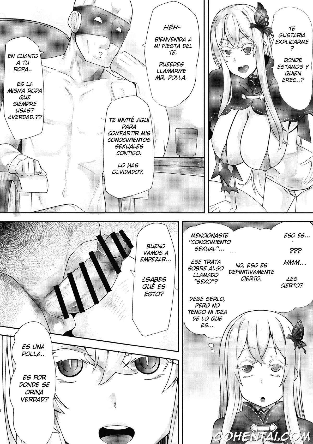 Sukebe na Koto Nannimo Shiranai Echidna-chan Onaho (Re:Zero kara Hajimeru Isekai Seikatsu) xxx comics manga porno doujin hentai español sexo 