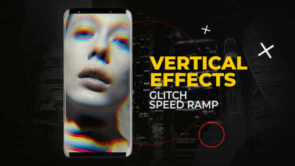 Vertical Glitch Speed Ramp - VideoHive 53424144