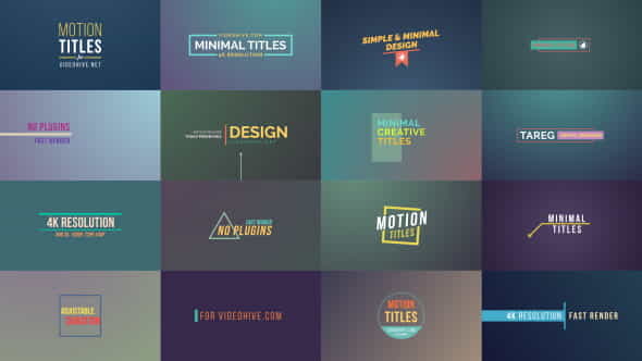 Motion Titles - VideoHive 17490523