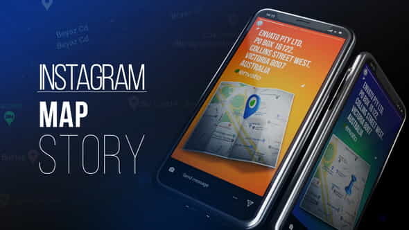 Instagram Map Story - VideoHive 27504103