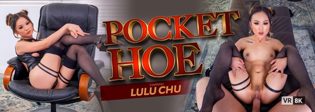 [VRConk.com] Lulu Chu (Pocket Hoe / 22.08.2021) [2021 г., Asian, Blowjob, Cowgirl, Hardcore, High Heels, POV, Reverse Cowgirl, Shaved Pussy, Stockings, Tattoo, Teen, Uniform, VR, 8K, 3840p] [Oculus Rift / Vive]