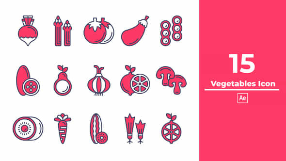 Vegetables Icon - VideoHive 48016614