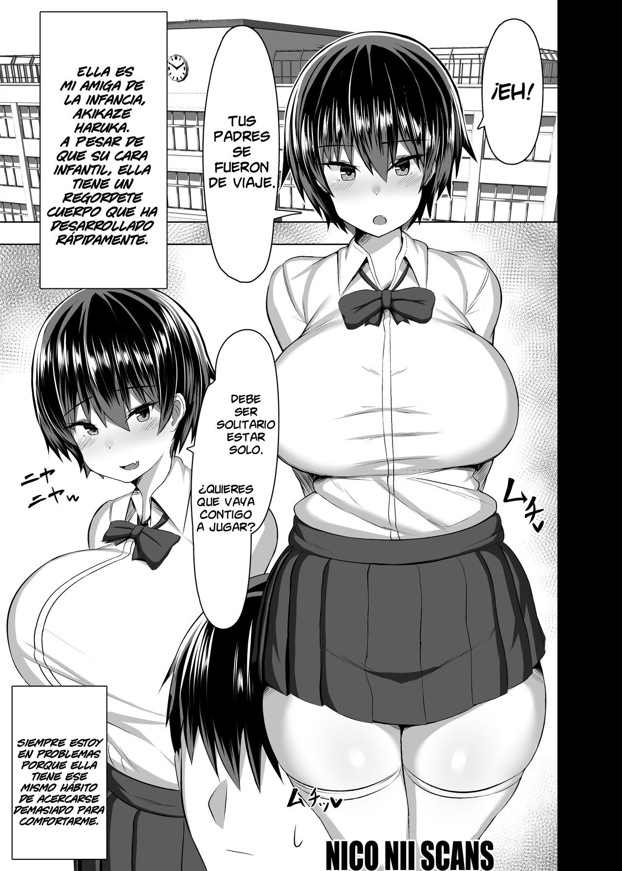 [Usonoki (Tsukunendo)] Osananajimi no Oppai ga Dekasugiru  Los Pechos de mi Amiga de la Infancia son Demasiado Grandes [Spanish] [NICONIISCANS] [Digi