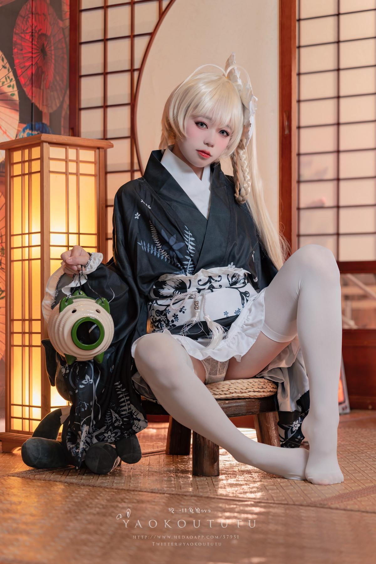 Cosplay 黏黏团子兔 六月T3专属特典 『穹妹浴衣』(13)