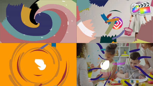 Colorful Cartoon Brushes - VideoHive 40657594