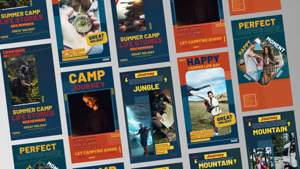 Camping Life Stories - VideoHive 43343025
