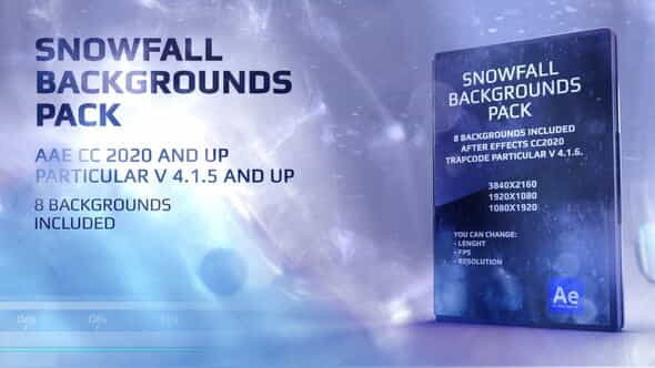 Snow Backgrounds Pack - VideoHive 35122391