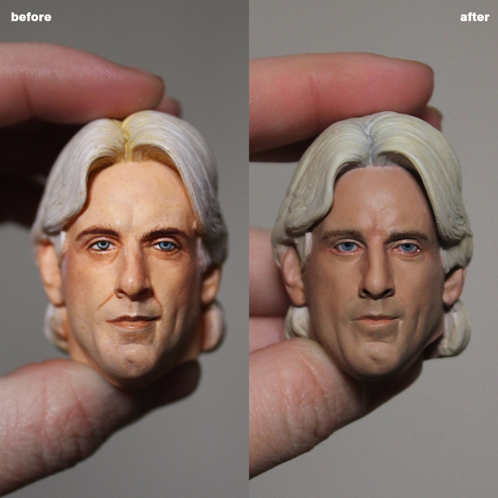 1/6 Head Sculpt Painting/Repainting Commission