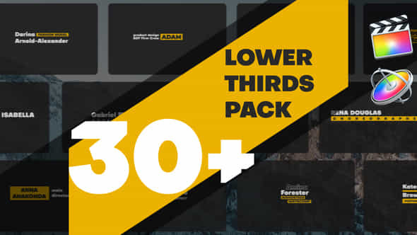 Lower Thirds Pack Fcpx - VideoHive 49248526