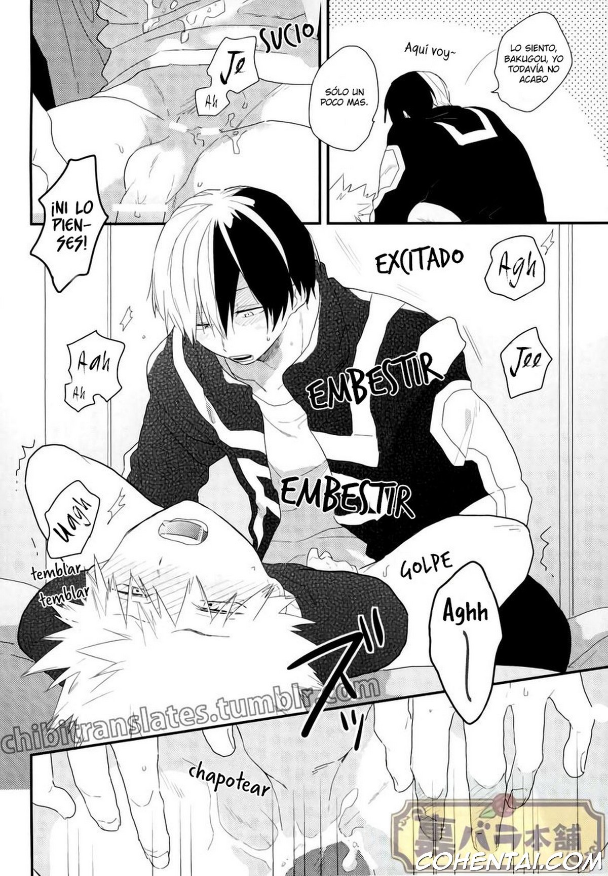 Nete iru Shouto-kun ni Katsuki-kun ga Anna Koto (Boku no Hero Academia) xxx comics manga porno doujin hentai español sexo 