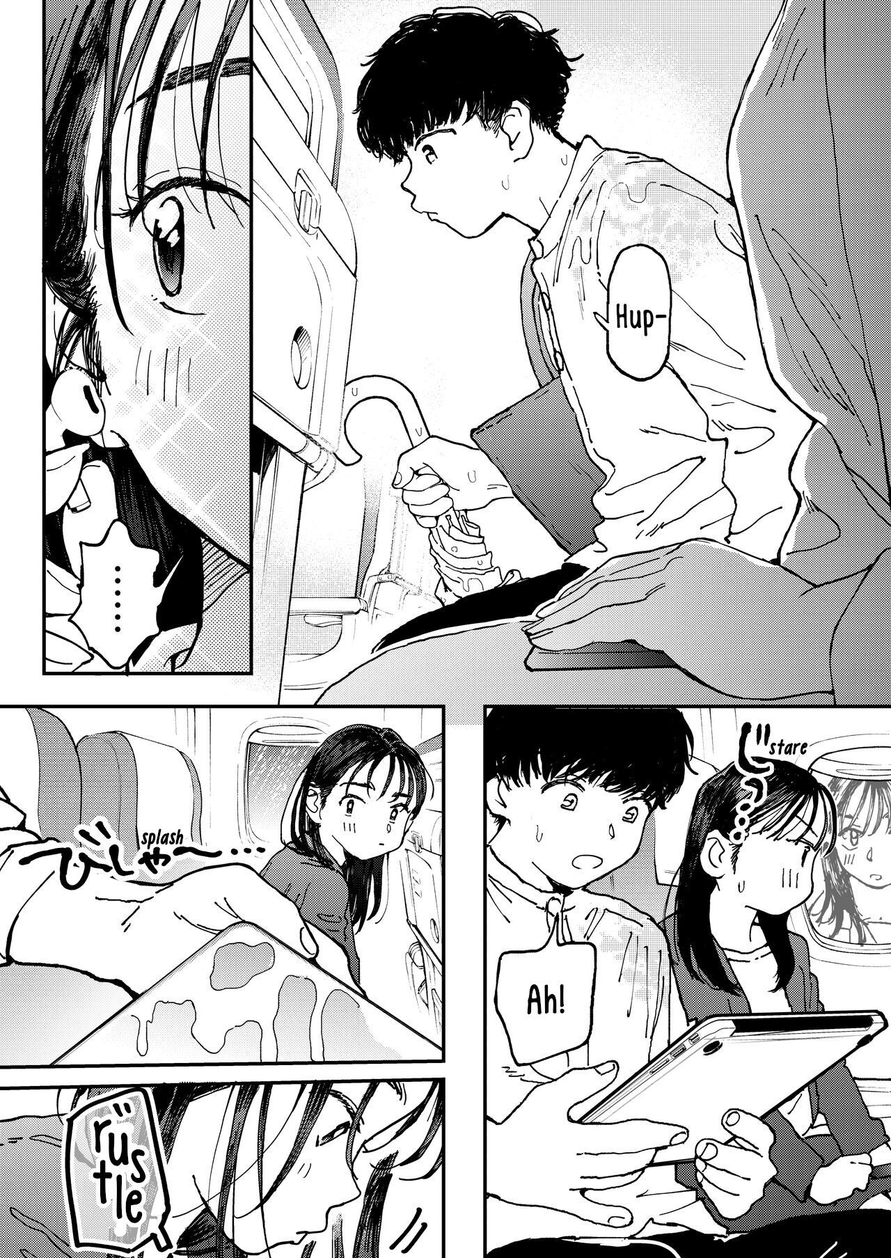 [Denbu Momo] Muramura OL-san wa Hikouki no Naka demo Seiyoku o Mitashitai  Horny OL-san, even on an Airplane, Wants To Satisfy Her Sexual Desires [English] [Digital]