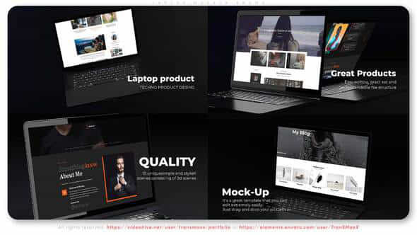 Laptop Mockup Promo - VideoHive 35002528