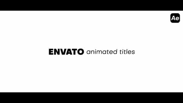 Animated Titles - VideoHive 35617607