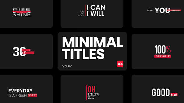 Minimal Titles 02 - VideoHive 44559060