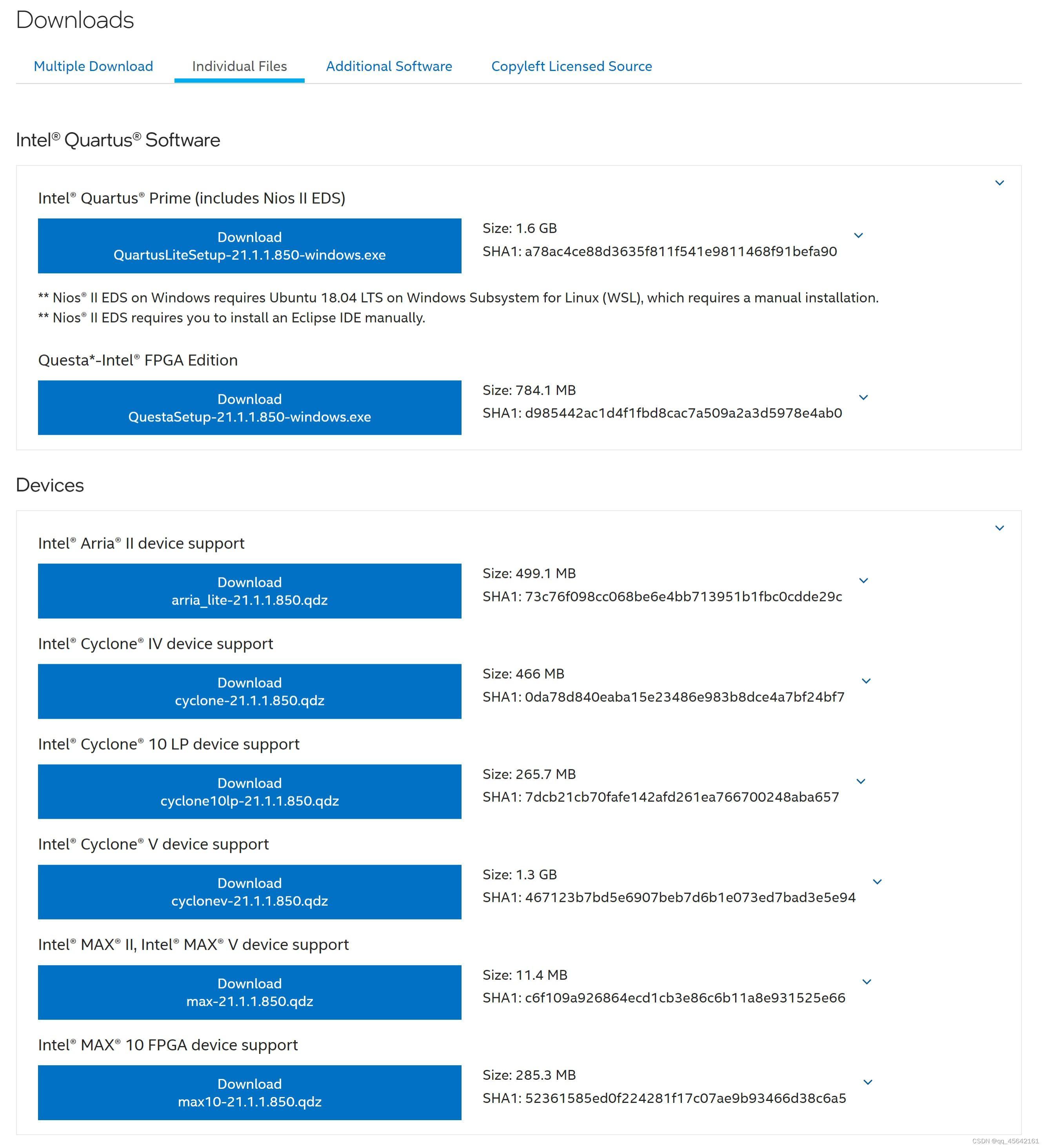 Individual Files