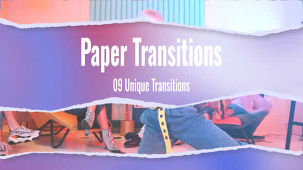 Paper Transitions - VideoHive 53621853