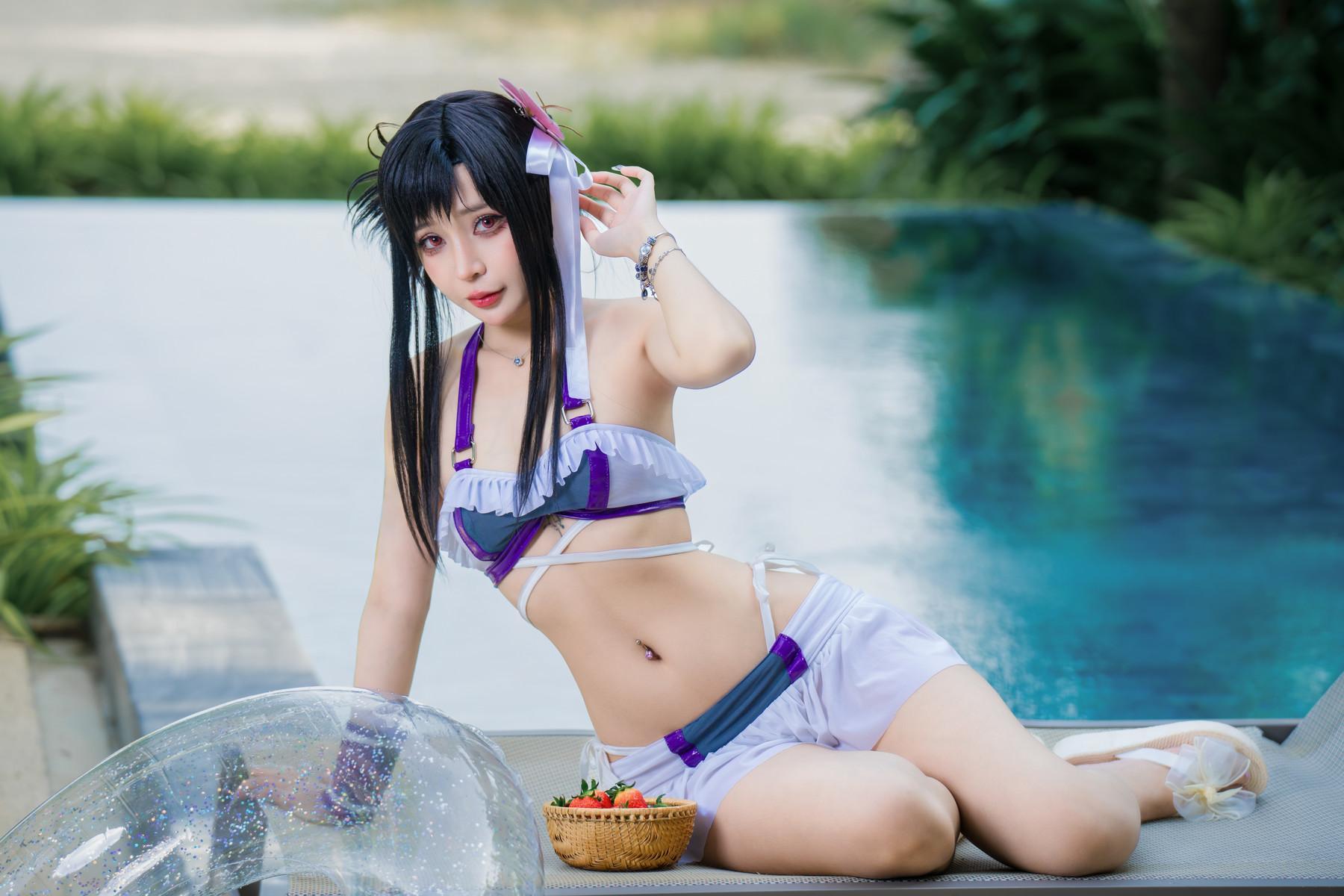 Cosplay Umeko.J Tifa Swimsuit Set.02(2)