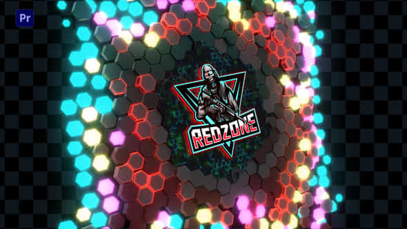 Hex Wall Logo Transition Premiere Version - VideoHive 39110939