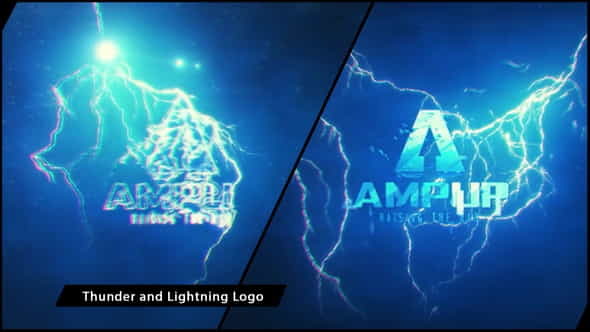 Thunder and Lightning Logo - VideoHive 11981769
