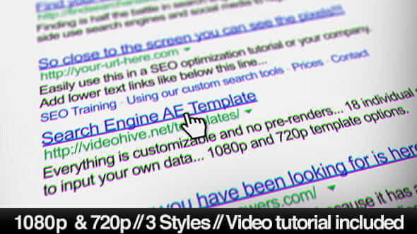 Internet Search Engine Screen Close-Up - VideoHive 6546852