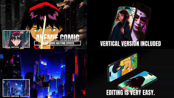 Anemie Comic Halftone Effects - VideoHive 57163392