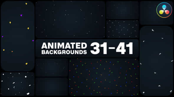 Animated Backgrounds For Davinci Resolve - VideoHive 51084187