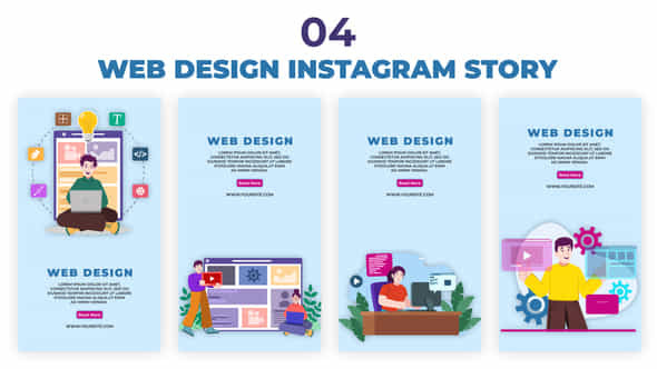 Web Design Instagram - VideoHive 39044851