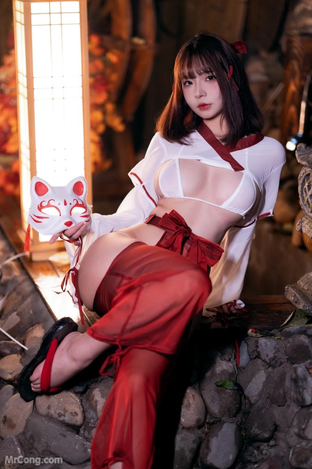 Coser@yuuhui玉汇 No.33: 祝巫神女 (120 photos)(8)