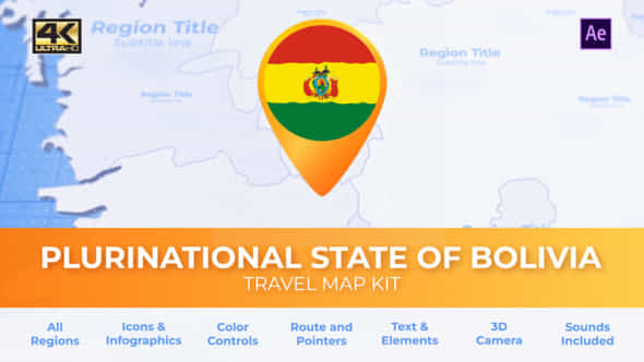 Bolivia Map - - VideoHive 39332629