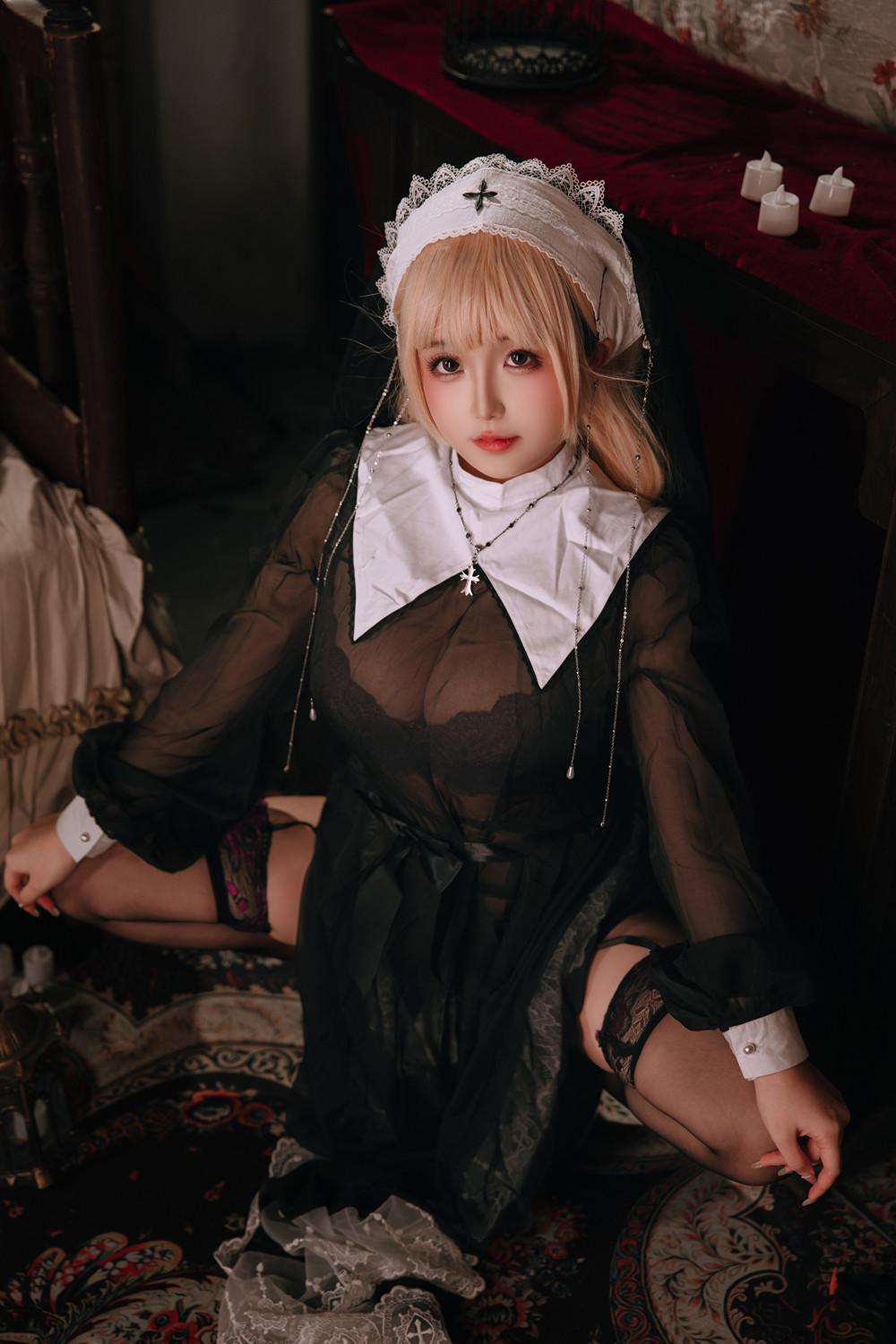 Cosplay Rinaijiao日奈娇 – 禁忌修女 Set.01(34)