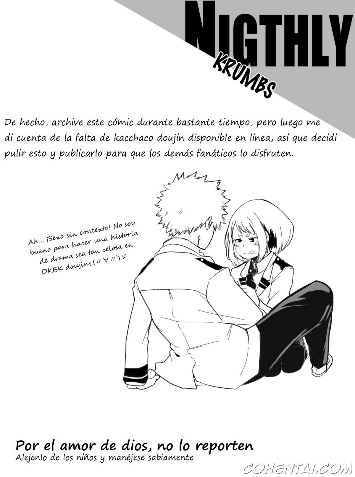 NIGHTLY KRUMBS (Boku no Hero Academia) xxx comics manga porno doujin hentai español sexo 