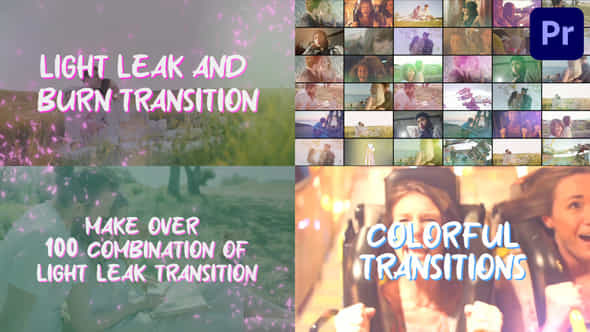 Light Leak Transitions - VideoHive 43384338