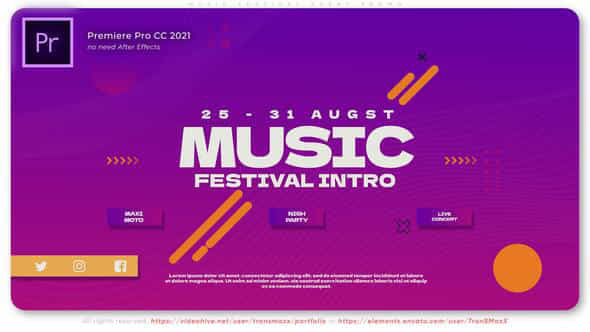 Music Festival Event - VideoHive 37896250