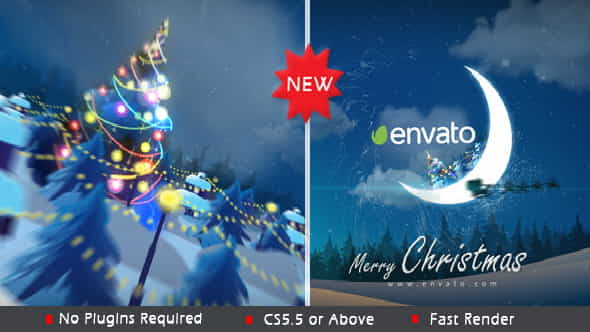Christmas in Moon - VideoHive 9707171