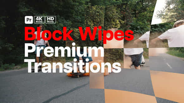 Premium Transitions Block Wipes For Premiere Pro - VideoHive 49816437