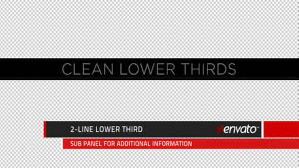 Clean Lower Thirds - VideoHive 231558