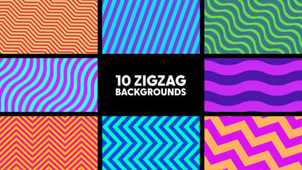 Zigzag Backgrounds - VideoHive 44752490