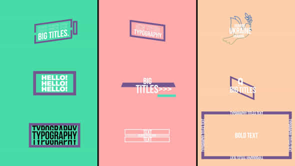 Big Titles 30 Ae - VideoHive 52240373