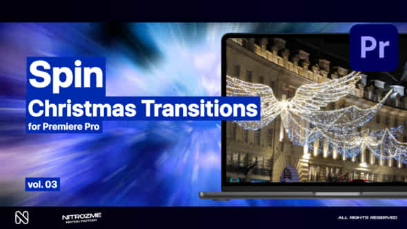 Christmas Spin Transitions Vol 03 For Premiere Pro - VideoHive 49538921