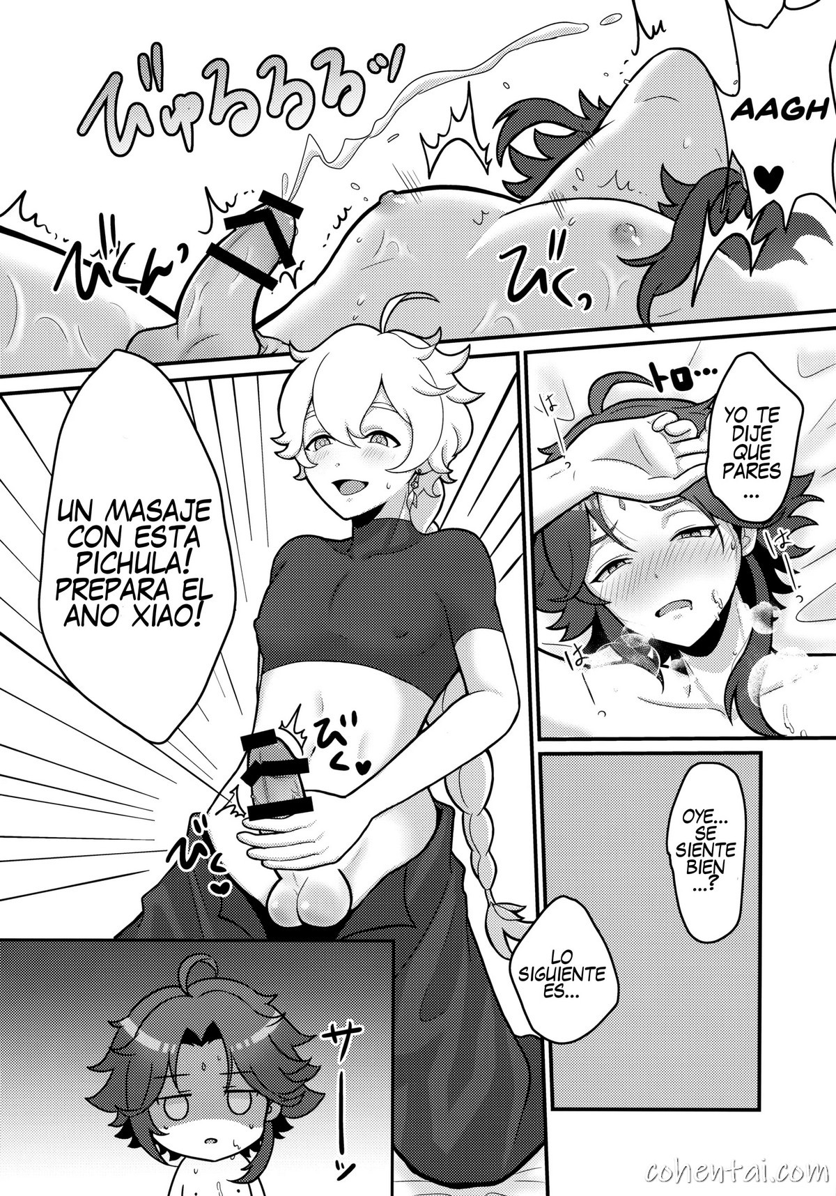 AetherXiao ga Tsubo no Naka de Ecchi Suru Hon (Genshin Impact) manga hentai xxx español