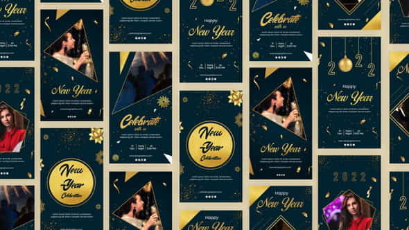 Happy New Year Instagram Story - VideoHive 35216275