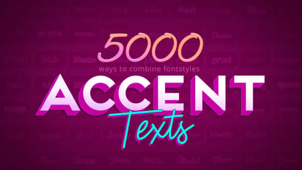 Accent Texts - VideoHive 38110232