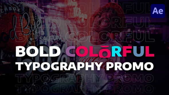 Bold Colorful Typography Promo - VideoHive 29949010