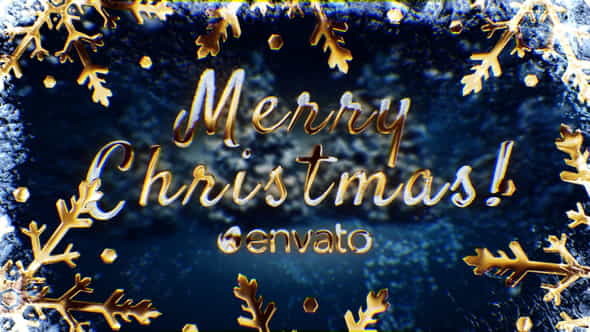 Golden Christmas Wishes with Magic - VideoHive 25114567