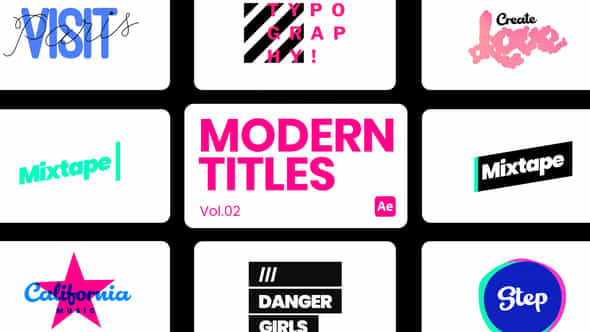 Modern Titles 02 - VideoHive 44573434