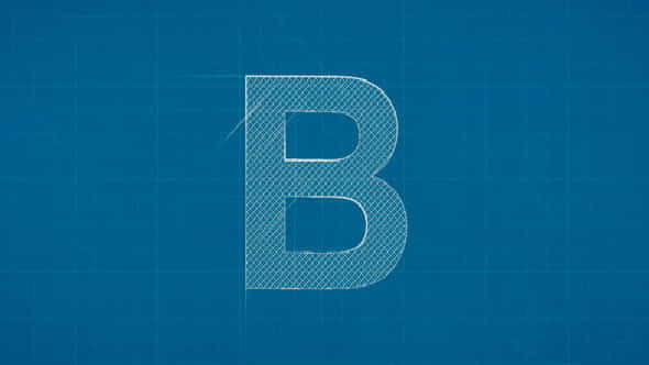 Blueprint Logo Reveal - VideoHive 8737282