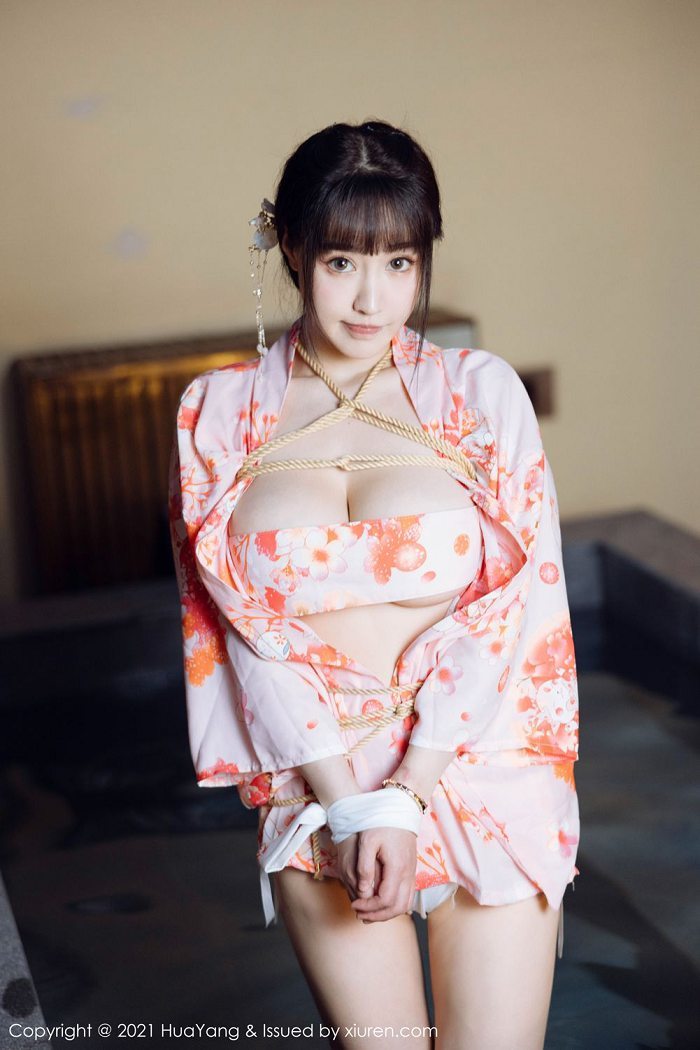 花漾朱可儿色彩缤纷和服捆绑诱惑写真(5)